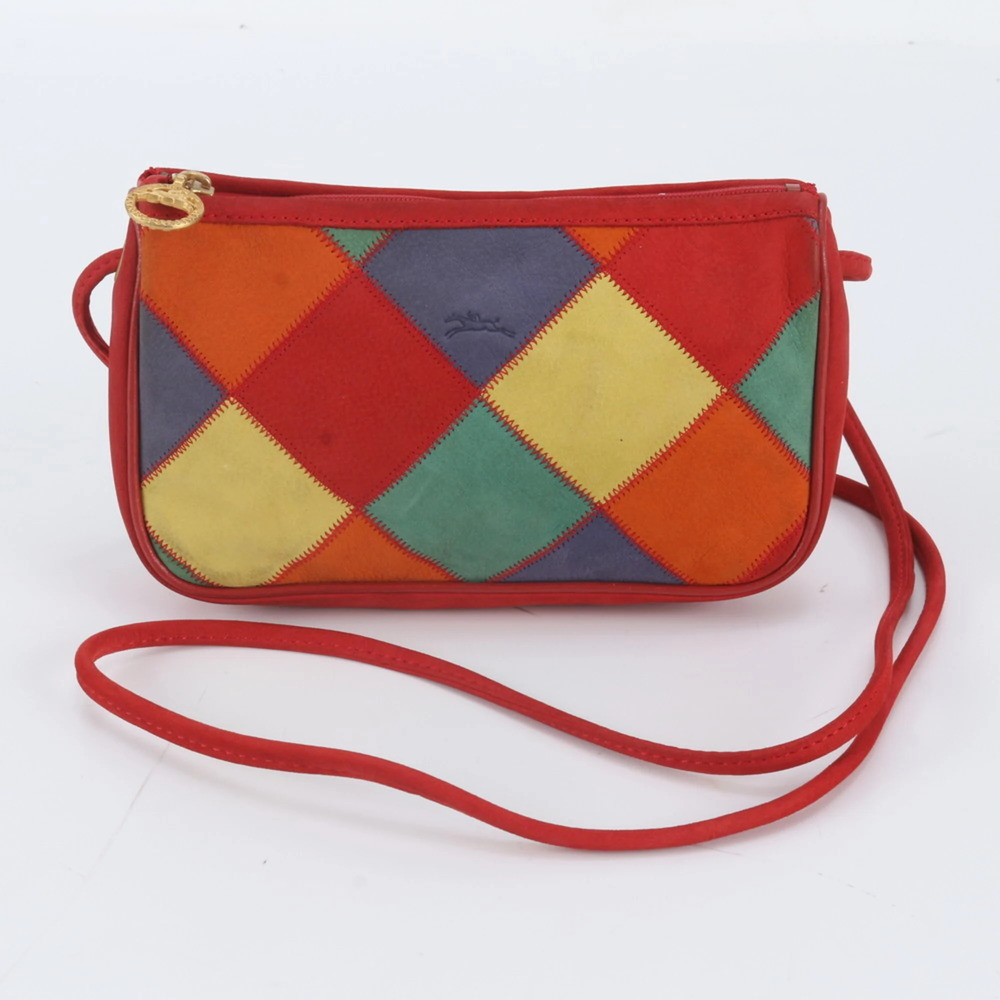 Longchamp Patchwork Leather Shoulder Bag Crossbody - Brand Name Women's